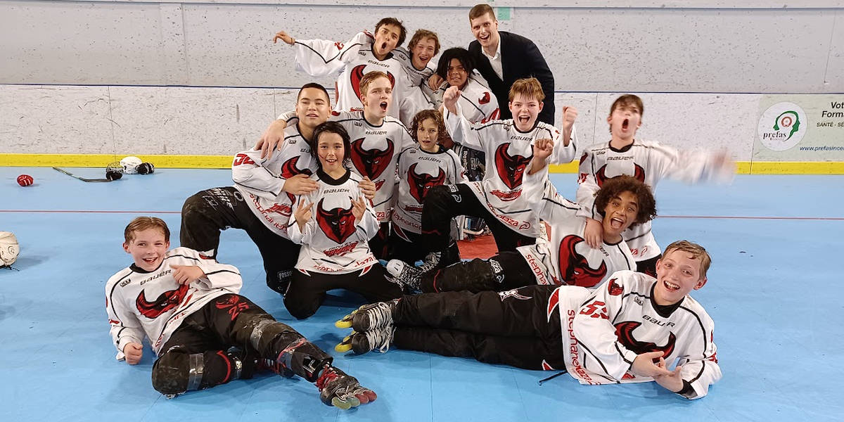 asnieres roller hockey démons u15 championnats france demi finale valence