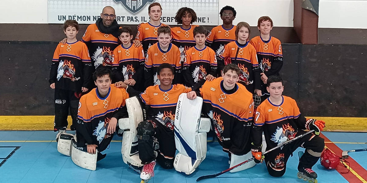 asnieres roller hockey démons u15 championnats idf dourdan