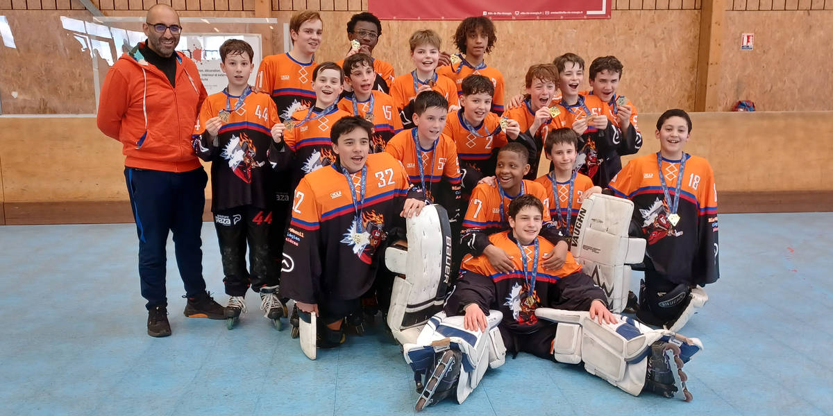 asnieres roller hockey championnat u15 champions idf ris 2023 2024