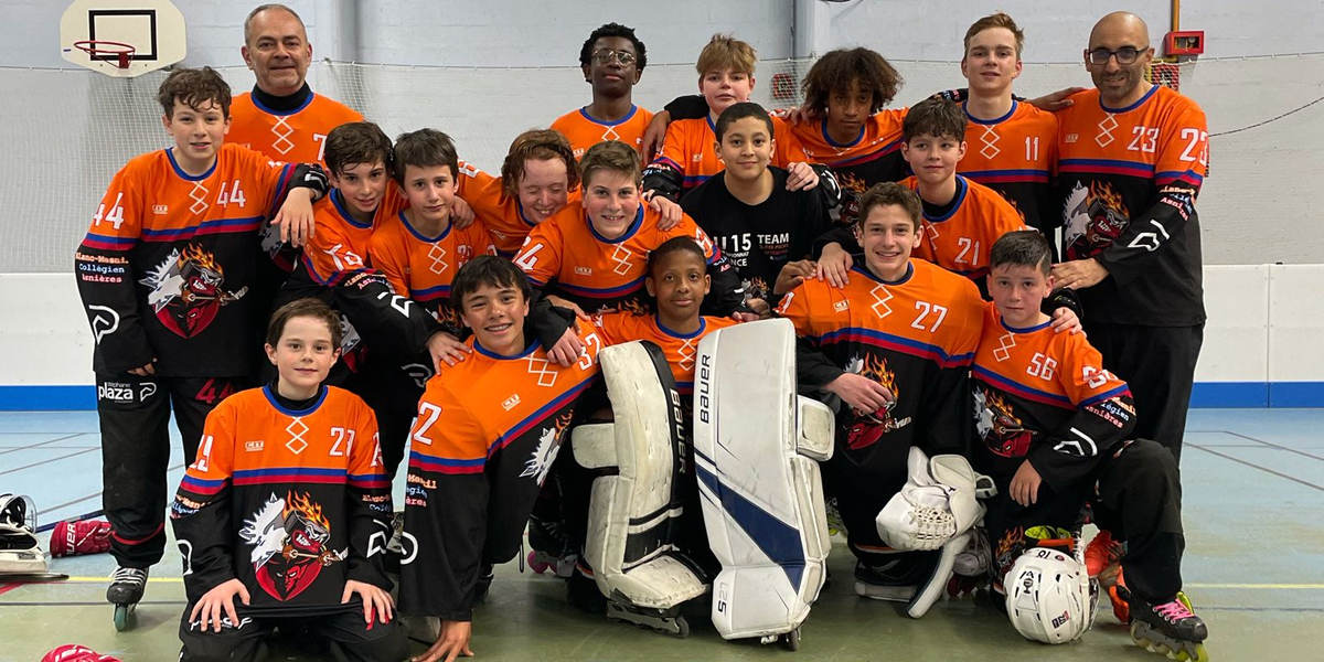 asnieres roller hockey u15 quart finale championnat france boos 2023 2024