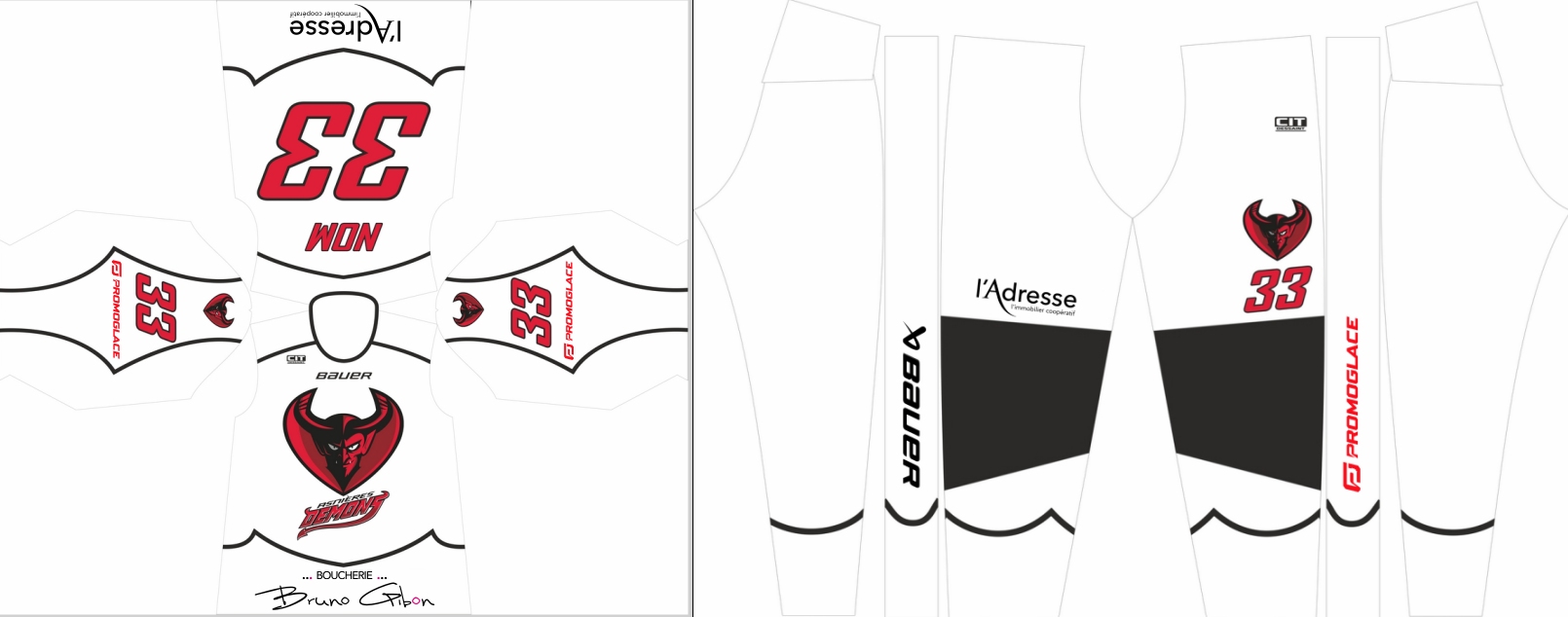 Tenue noire des Démons d'Asnières