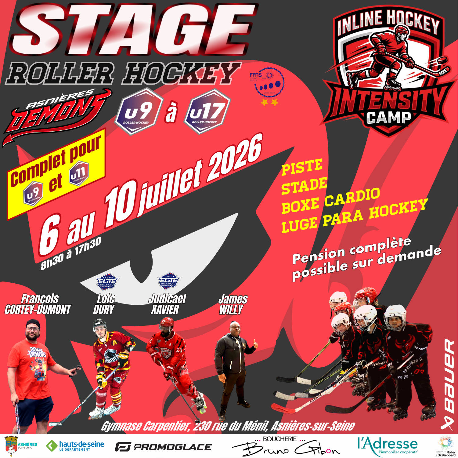 Stage Roller Hockey Asnieres juillet 2026